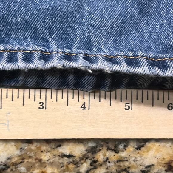 Levi's 505 Mens 38x30 Straight Fit Stonewash Blue Denim‎ Jeans Medium Wash - Picture 6 of 8